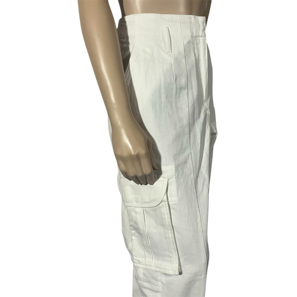 NWT IRO Thais Women's White Cargo trousers Pants - Picture 10 of 12